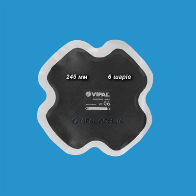 Пластир діагональний 245мм Vipal VD-06, шт VD06-1 фото
